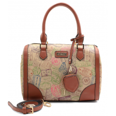 Borsa Bauletto a Mano con Tracolla Safari ALV by Alviero Martini - Normalmente Venduto € 99