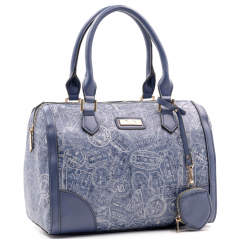 Borsa Bauletto a Mano con Tracolla Denim ALV by Alviero Martini - Normalmente Venduto € 99