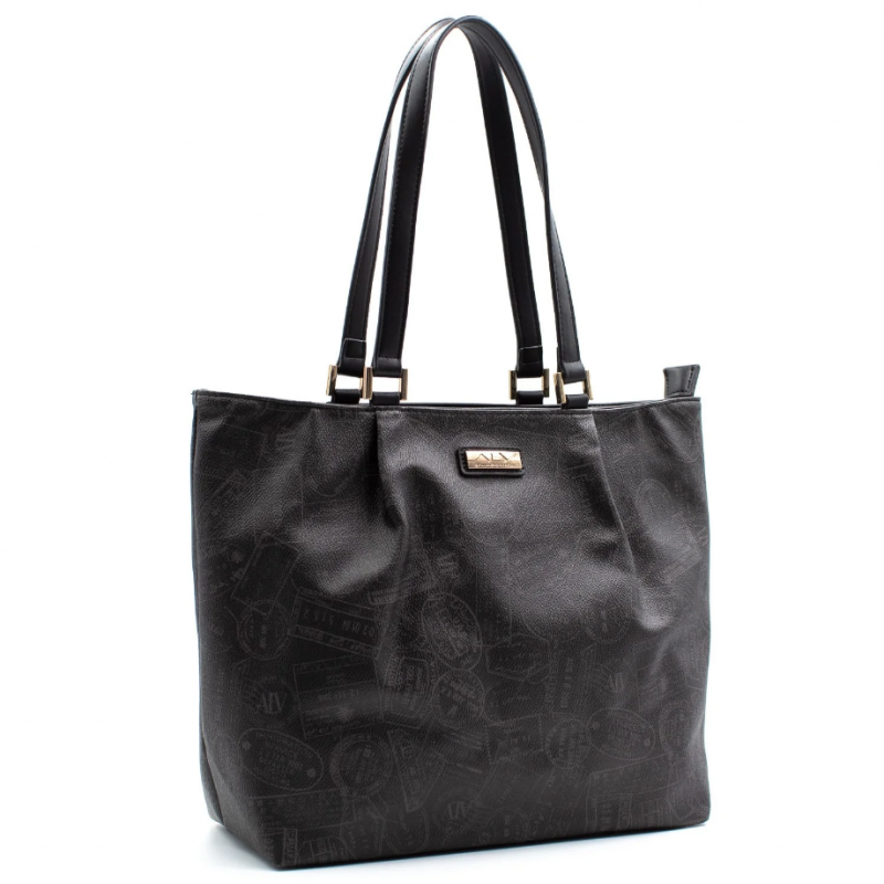 Borsa Shopping Passport Nera ALV by Alviero Martini AL904B0446-01 - Normalmente Venduto € 99 Borsa Shopping Passport Nera ALV by Alviero Martini AL904B0446-01 - Normalmente Venduto € 99