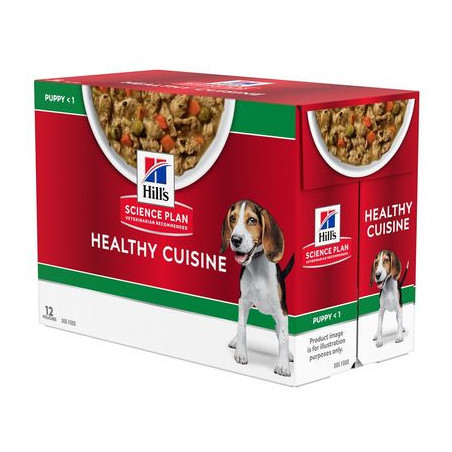 Hill's Cibo Umido per Cani fino a 1 Anno Cuccioli 12 Bustine da 90g - Normalmente Venduto € 15,90