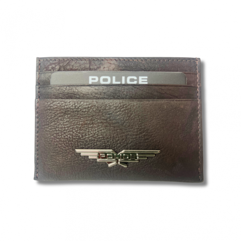 POLICE Porta Tessere SPIKE Dark Brown - Normalmente Venduto € 39,90