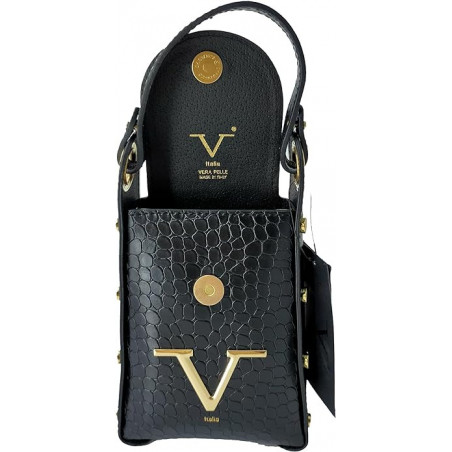 Versace 1969 Borsa a Mano con Tracolla Nera - Normalmente Venduto € 189