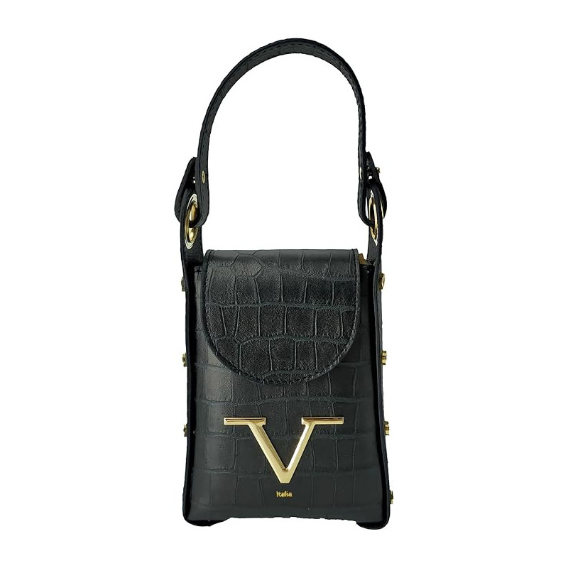 Versace 1969 Borsa a Mano con Tracolla Nera - Normalmente Venduto € 189