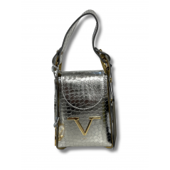 Versace 1969 Borsa a Mano con Tracolla Argento - Normalmente Venduto € 189