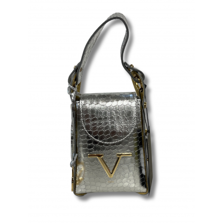 Versace 1969 Borsa a Mano con Tracolla Argento - Normalmente Venduto € 189