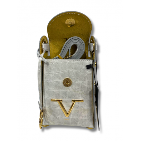 Versace 1969 Borsa a Mano con Tracolla Grigia - Normalmente Venduto € 189