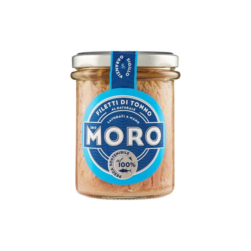 Moro Filetti di Tonno al Naturale 6x190g - Normalmente Venduto €41,40 Moro Filetti di Tonno al Naturale 6x190g - Normalmente Venduto €41,40
