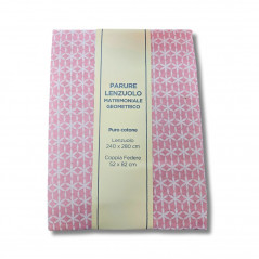 Parure Lenzuolo Matrimoniale Geometrico 240x280 cm - Normalmente Venduto €15,90