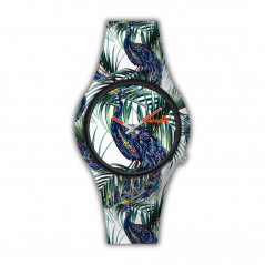 Doodle Orologio Unisex DO39006 Wild Mood Pavone - Normalmente Venduto €29,90