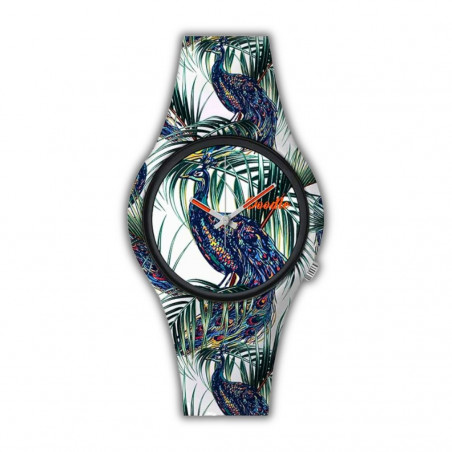 Doodle Orologio Unisex DO39006 Wild Mood Pavone - Normalmente Venduto €29,90