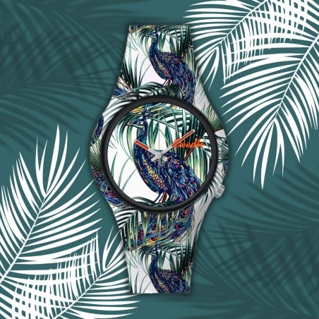 Doodle Orologio Unisex DO39006 Wild Mood Pavone - Normalmente Venduto €29,90