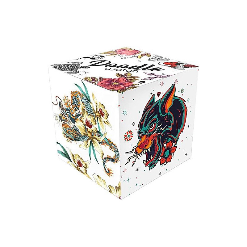 Orologio Doodle Wild Mood Unisex - Modello DO39004, Tigre, Cassa Acciaio, Cinturino Silicone Multicolore, 39 Mm, 30m Water Resistant