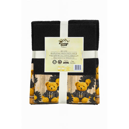 Prestige Home Collection Set 3 Asciugamani Teddy - Normalmente Venduto €10,90