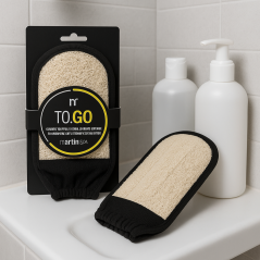 Martini To.Go. Guanto Doppia Azione Loofah e Cotone - Normalmente Venduto € 5,90