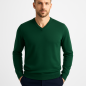 The Knitwear Maglia Scollo V Misto Merinos Verde - Normalmente Venduto €59,90 The Knitwear Maglia Scollo V Misto Merinos Verde - Normalmente Venduto €59,90