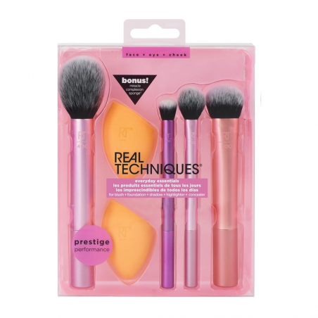 Real Techniques Set 4 Pennelli Trucco + 2 Spugnette - Normalmente Venduto €19,90