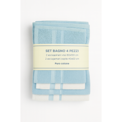 La Dolce Casa Set Bagno 4 Pezzi - Normalmente Venduto €14,90
