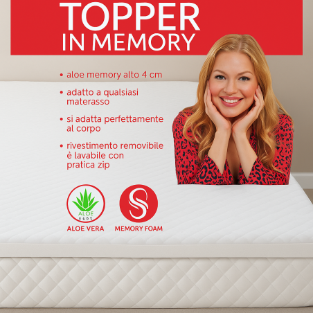 Correttore Topper In Memory Foam - Normalmente Venduto €199,00