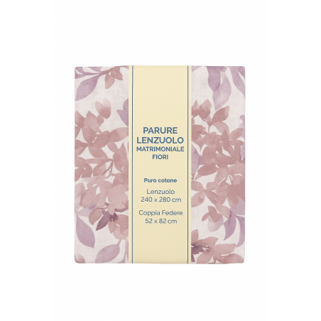 La Dolce Casa Parure Lenzuolo Matrimoniale con Coppia di Federe - Normalmente Venduto €15,90