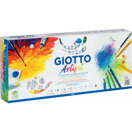GIOTTO ARTISET Creativo, Colori Assortiti, Set da 65 Pezzi - Normalmente Venduto €34,90