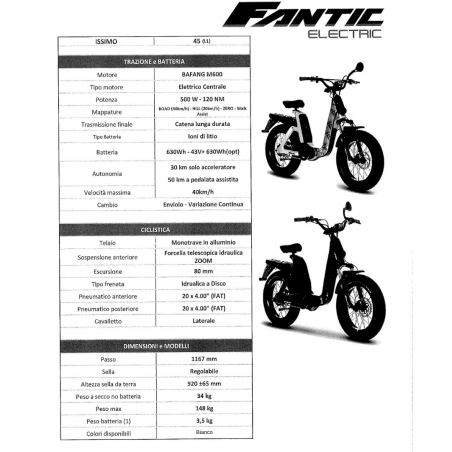 Bici elettrica Fantic Issimo 45