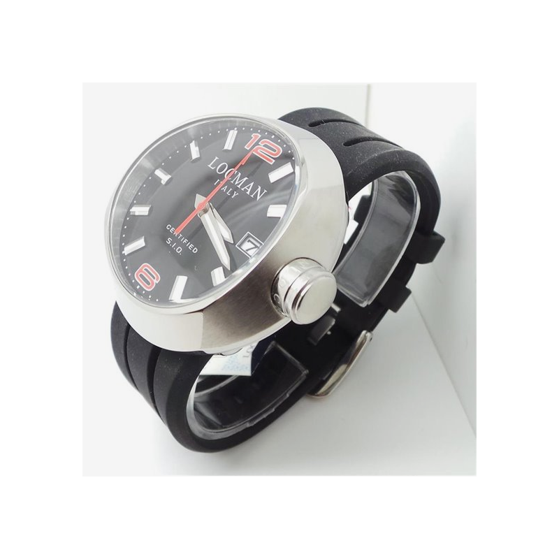 Locman Uomo One in Acciaio 042200BKNRD0SIK - Normalmente Venduto € 998