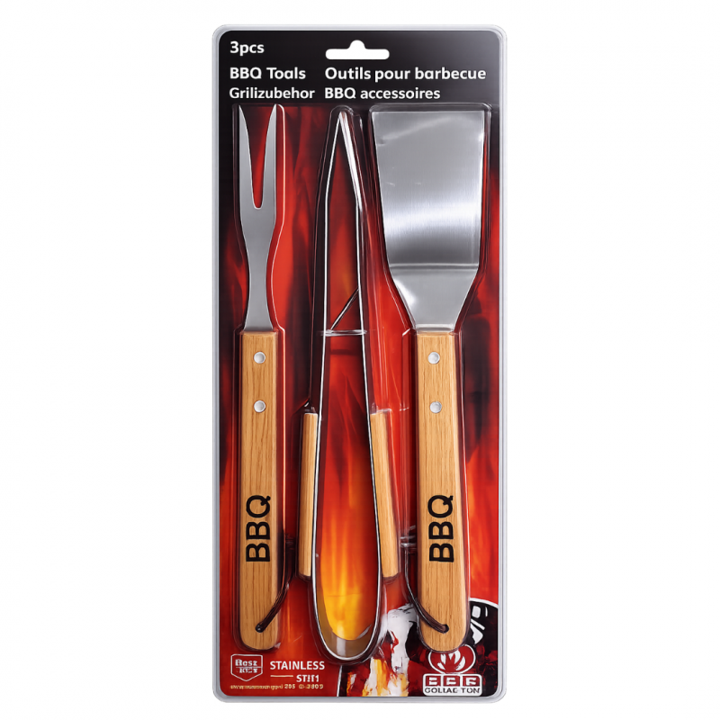 Set 3 utensili Barbecue - Normalmente Venduto €17,90 Set 3 utensili Barbecue - Normalmente Venduto €17,90