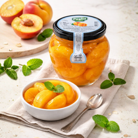 Pesche Sciroppate La Padula confezione da 4 vasi - Normalmente Venduta €23,60