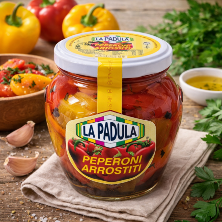 Peperoni Arrostiti La Padula confezione da 4 Vasi - Normalmente Venduto €27,90