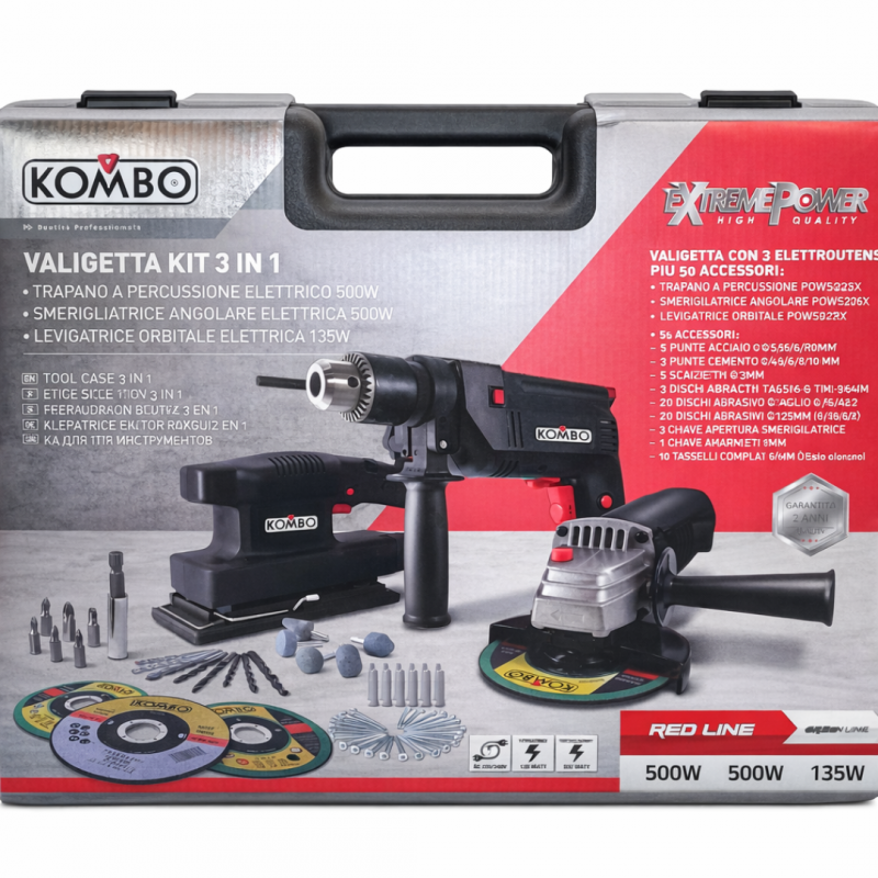 Kit utensili KOMBO 3000 set 3 utensili _ Normalmente Venduto €99,00