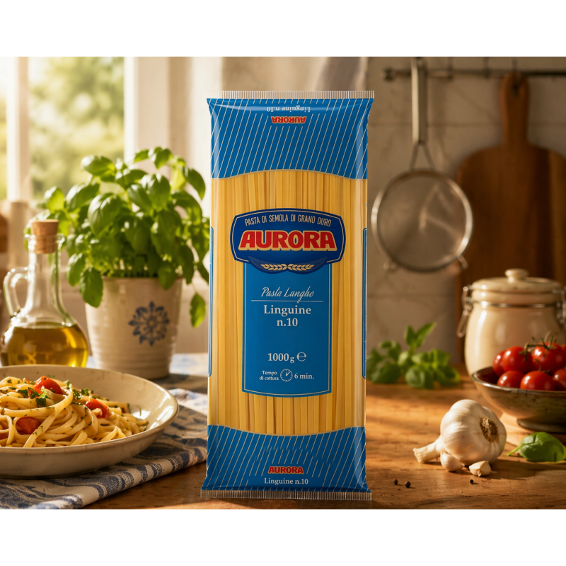 Pasta Linguine n10 di Semola di Grano Duro Aurora- Normalmente Venduta €2,19 Pasta Linguine n10 di Semola di Grano Duro Aurora- Normalmente Venduta €2,19
