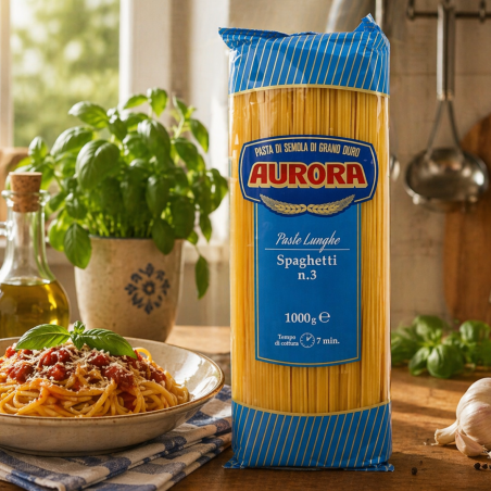 Pasta Spaghetti 3 di Semola di Grano Duro  Aurora- Normalmente Venduta €2,19