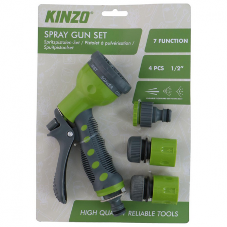 Pistola Spruzzo Regolabile Con Connettori Kinzo Normalmente Venduto € 8,90