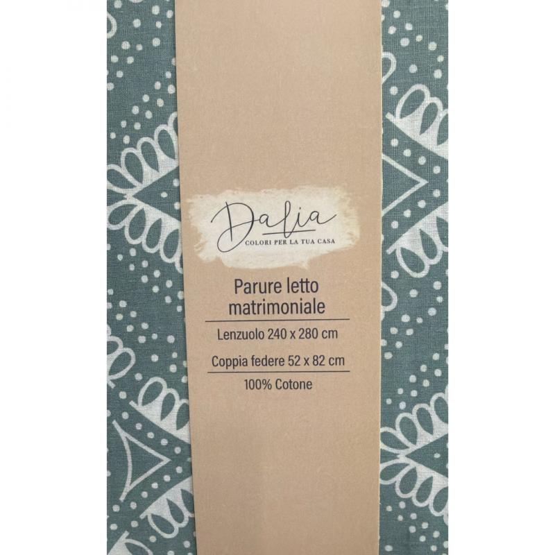 Parure Lenzuolo Matrimoniale e 2 Federe Dalia - Normalmente Venduto €15,90