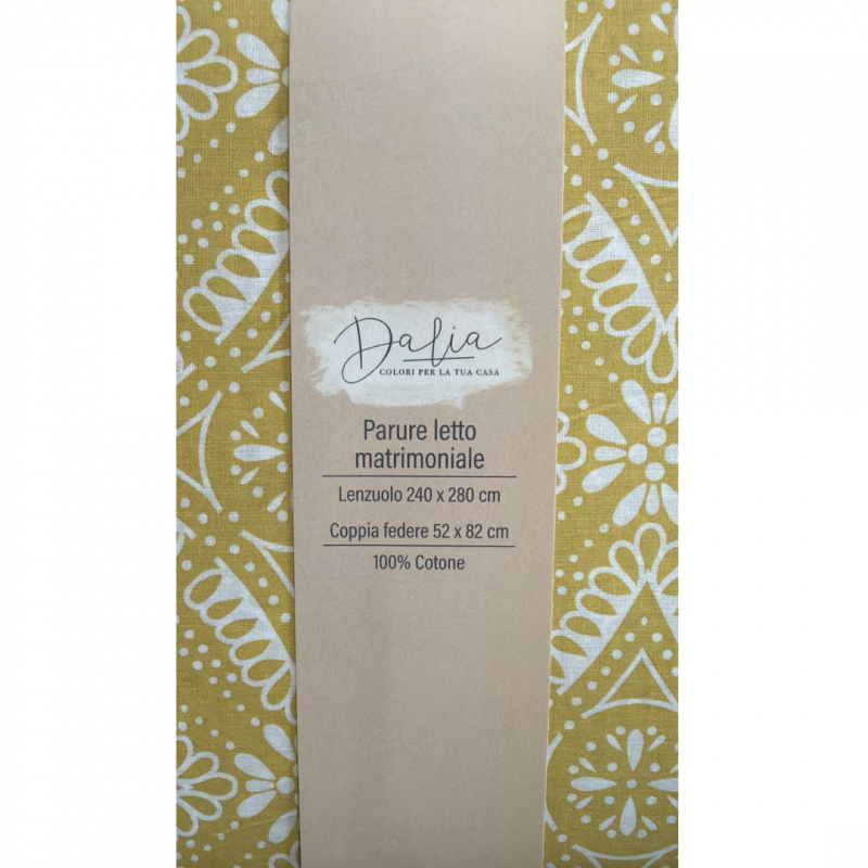 Parure Lenzuolo Matrimoniale e 2 Federe Dalia - Normalmente Venduto €15,90