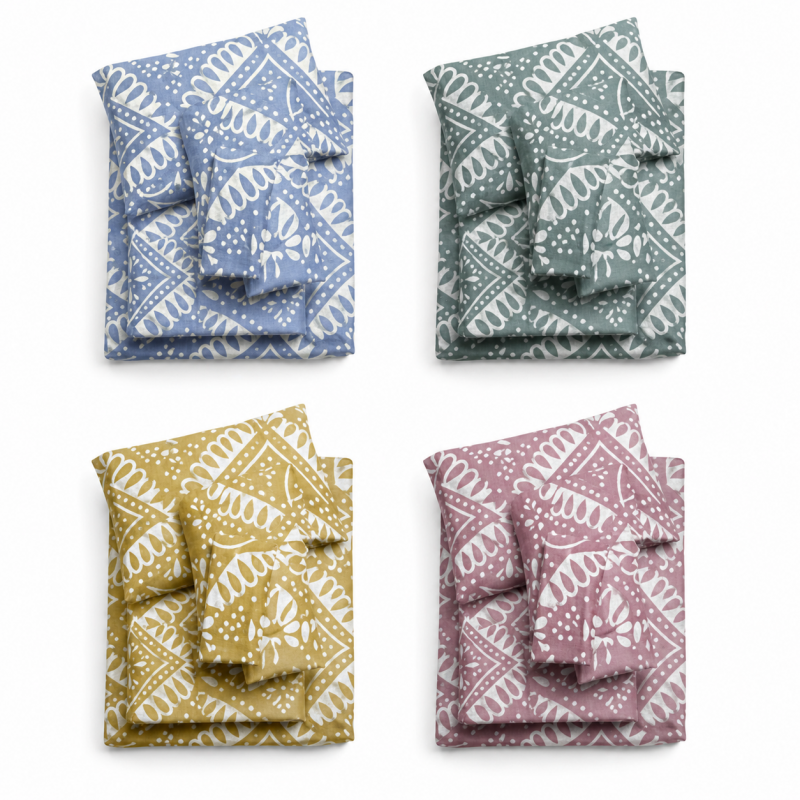 Parure Lenzuolo Matrimoniale e 2 Federe Dalia - Normalmente Venduto €15,90