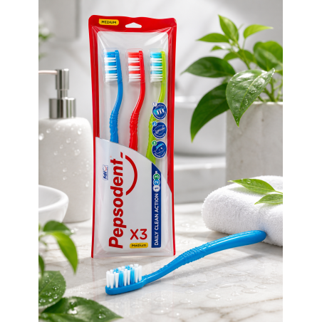Spazzolino Pepsodent confezione da 3 pezzi