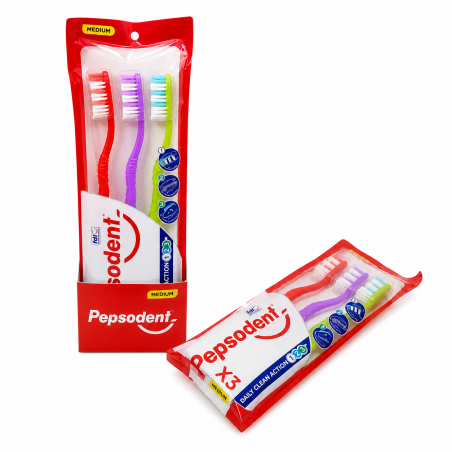 Spazzolino Pepsodent confezione da 3 pezzi