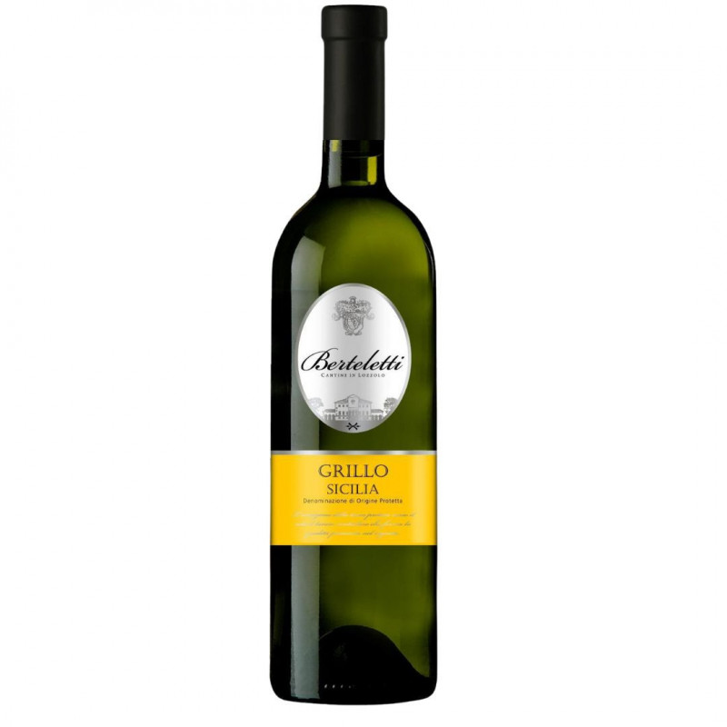 Vino Grillo Sicilia DOP - Berteletti Cassa da 6 bottiglie