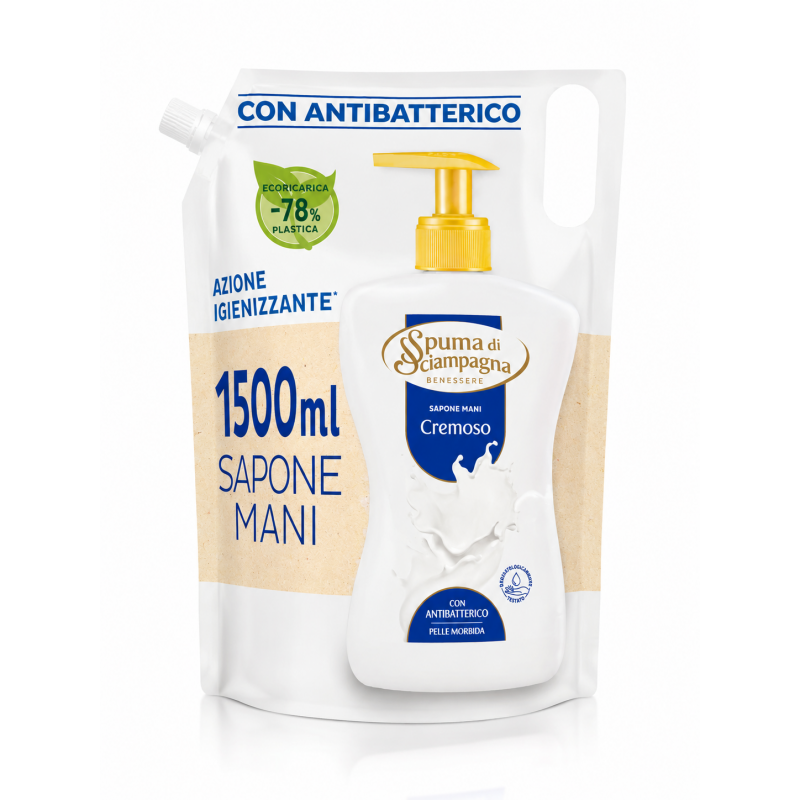 Sapone con antibatterico Spuma di Sciampagna 1500ml