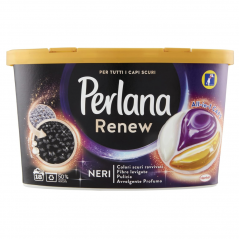 Detersivo lavatrice, capsule. Perlana Renew Caps.