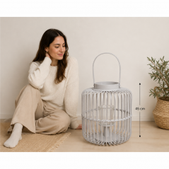 Lanterna Grigia Bizzotto 45 cm