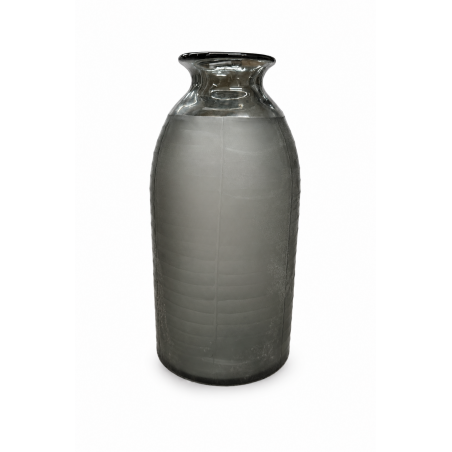 Vaso decorativo in vetro fumé satinato – H 34 cm Dialma Brown