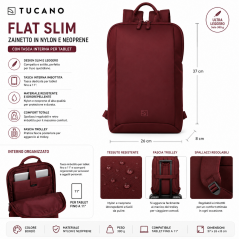 Zaino Tucano Flat Slim
