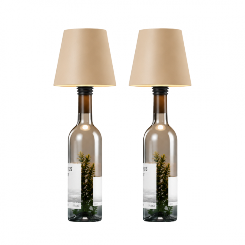 Lampada 2 Pz Tappo per Bottiglia LED Ricaricabile - La Tappo Lampada 2 Pz Tappo per Bottiglia LED Ricaricabile - La Tappo