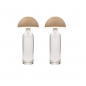 Lampada 2 Pz Tappo fungo per Bottiglia LED Ricaricabile