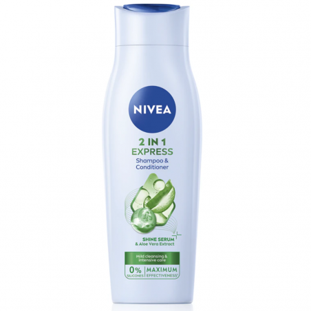 NIVEA 2 in 1 Express Shampoo & Balsamo-2 Pezzi