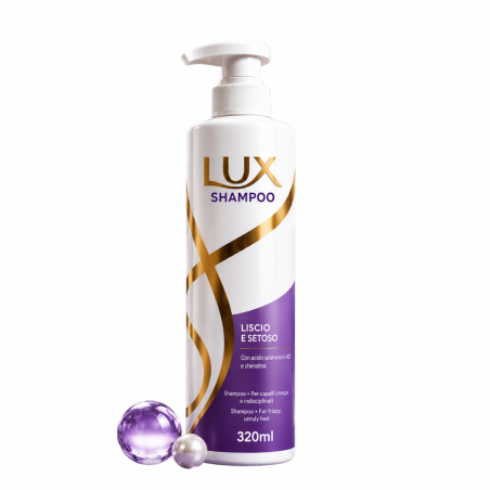 LUX Shampoo Liscio e Setoso 320 ml- 2Pezzi
