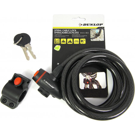 Dunlop Blocco Bicicletta a Spirale 12 x 1800 mm - Normalmente Venduto a € 8,90
